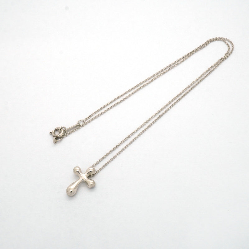 【6jib0599】ティファニー ネックレス スモールクロス シルバー925【中古】レディース