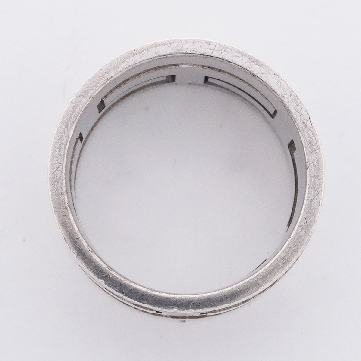 【6jib0604】エルメス リング ムーブアッシュ シルバー925 ブラック ＃51【中古】レディース