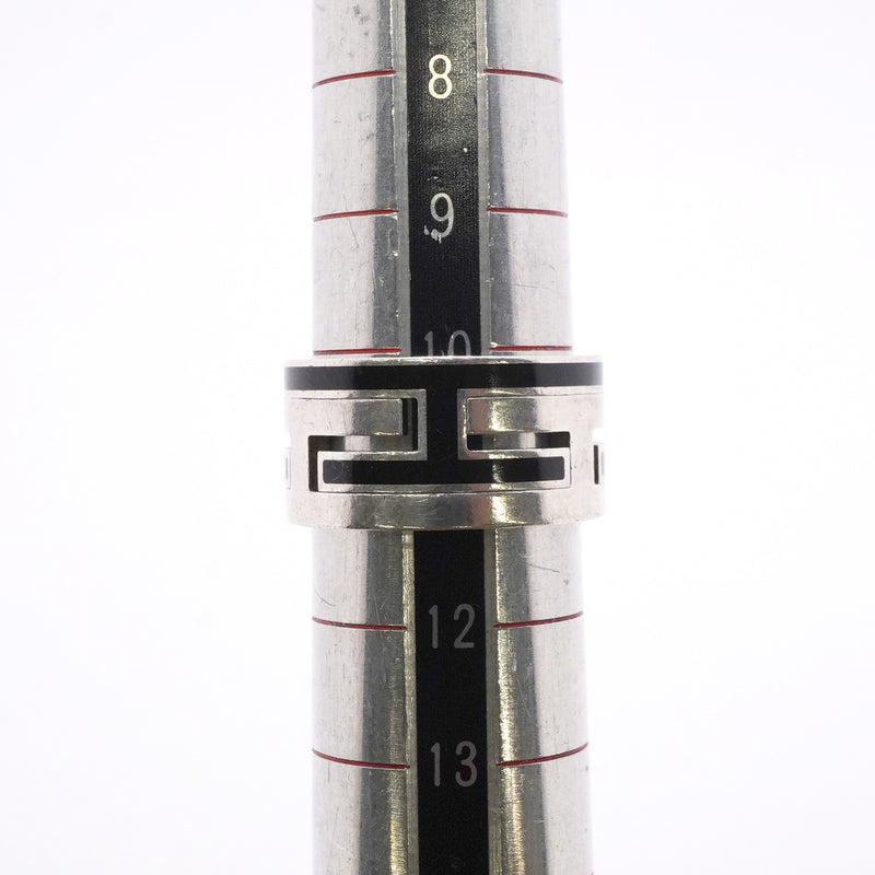 【6jib0604】エルメス リング ムーブアッシュ シルバー925 ブラック ＃51【中古】レディース