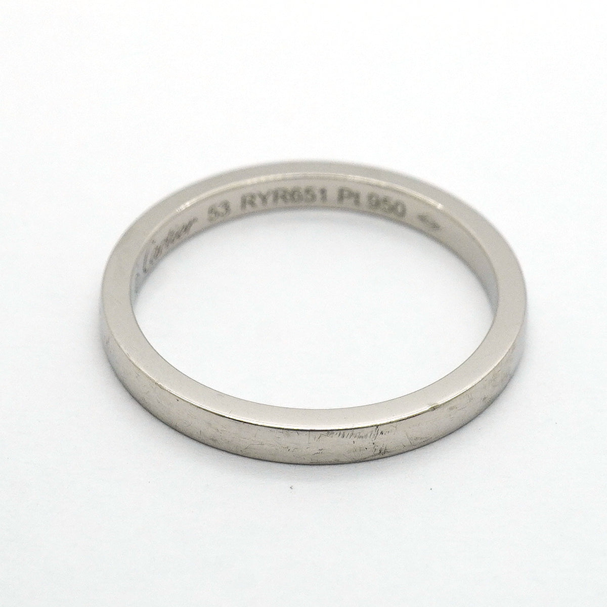【6jib0607】カルティエ リング ウェディング Pt950 プラチナ ＃53【中古】レディース