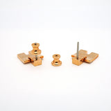 【6jib0615】エルメス ピアス アイリーン GPメッキ ホワイト ピンクゴールド【中古】レディース