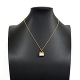 【6jib0633】エルメス ネックレス アミュレット/ケリー K18PG ピンクゴールド ダイヤモンド【中古】レディース