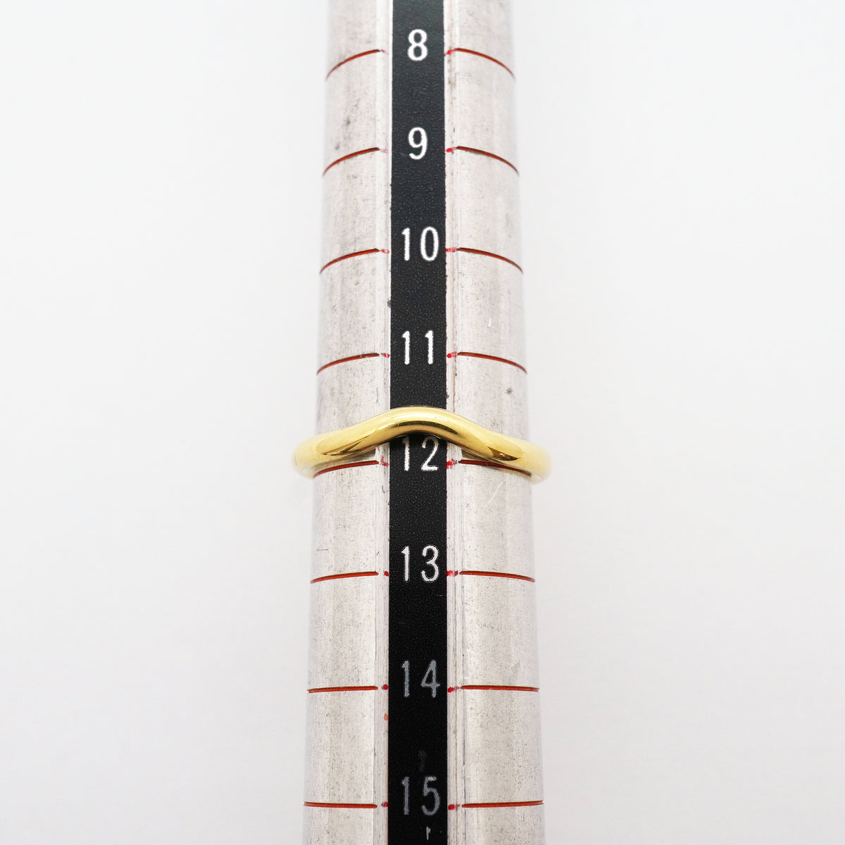 【6jib0640】ティファニー リング カーブドバンド K18YG イエローゴールド 11.5号【中古】レディース