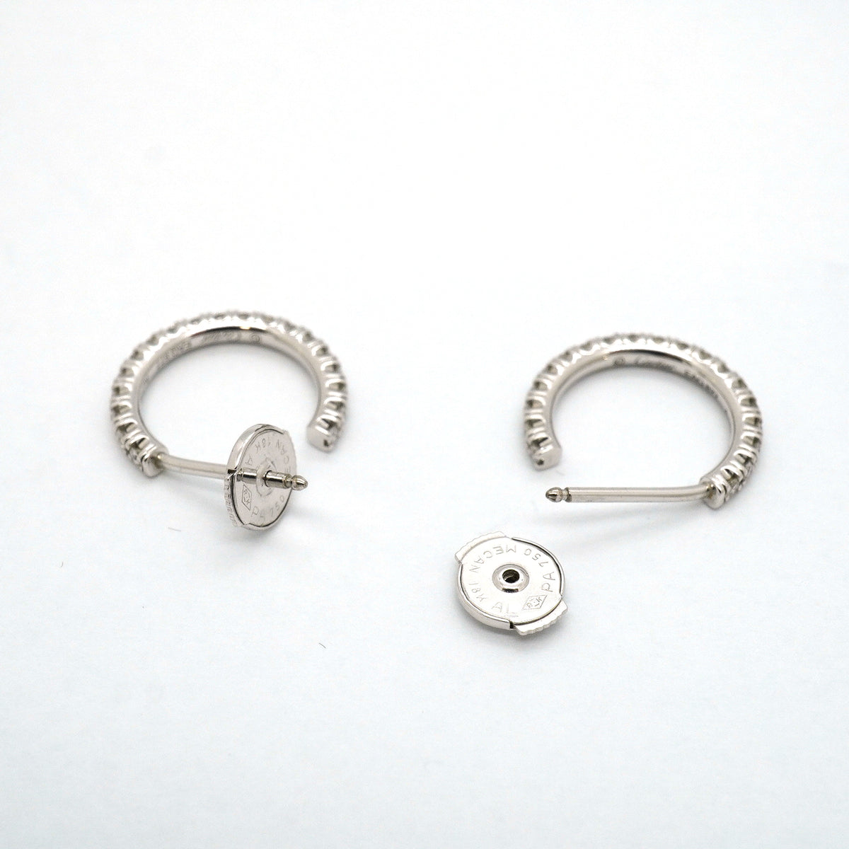 【6jib0642】カルティエ ピアス エタンセル ドゥ SM K18WG ホワイトゴールド ダイヤモンド【中古】レディース