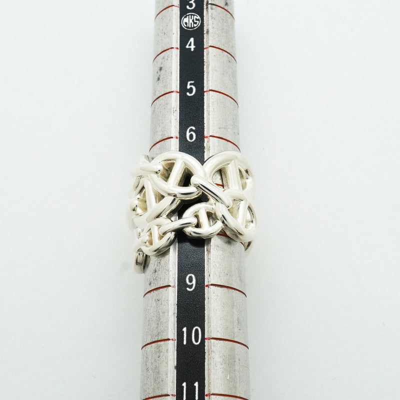 【6jib0647】エルメス リング アンシェネ シェーヌダンクル シルバー925 ＃47【中古】レディース
