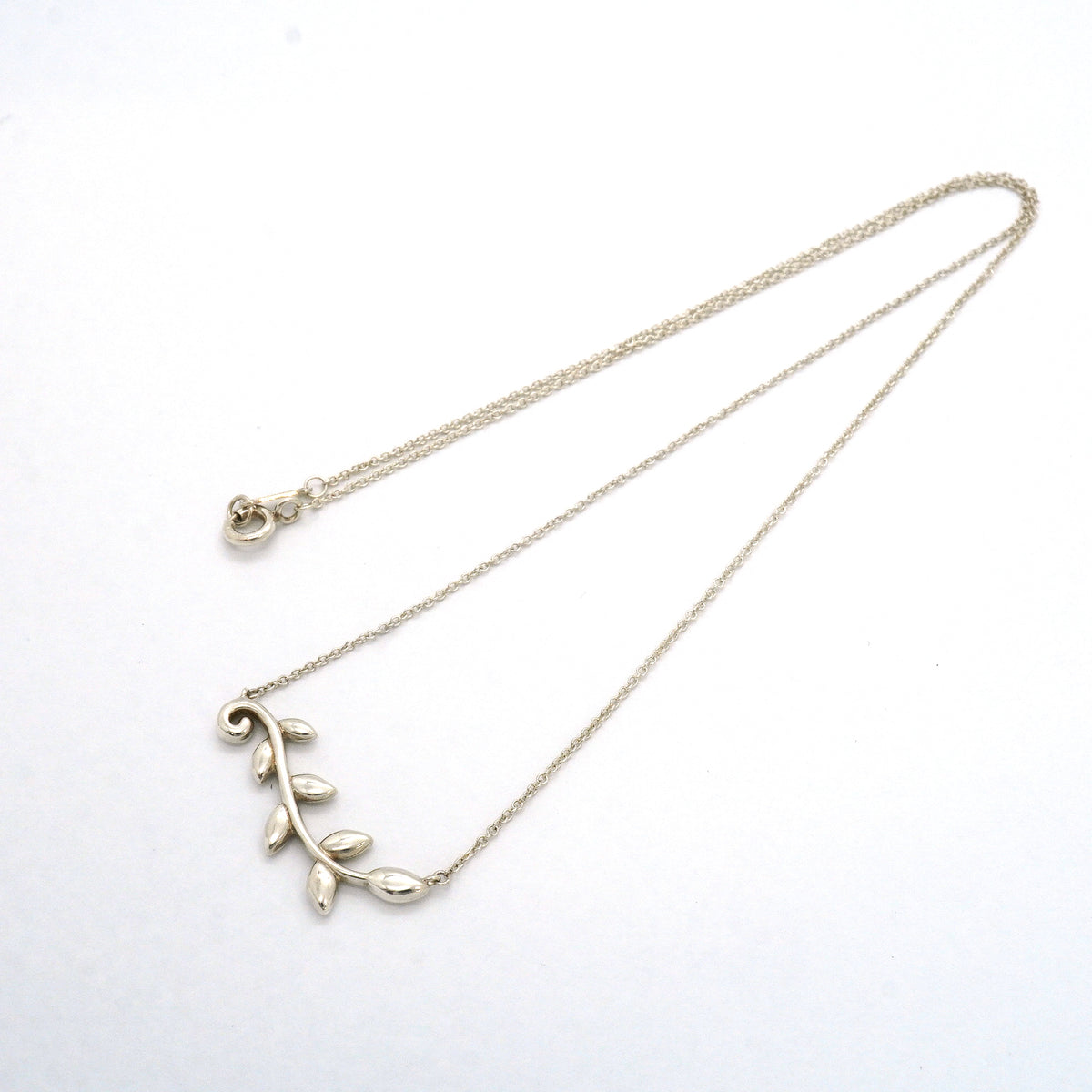 【6jib0648】ティファニー ネックレス オリーブリーフ/ヴァイン シルバー925【中古】レディース