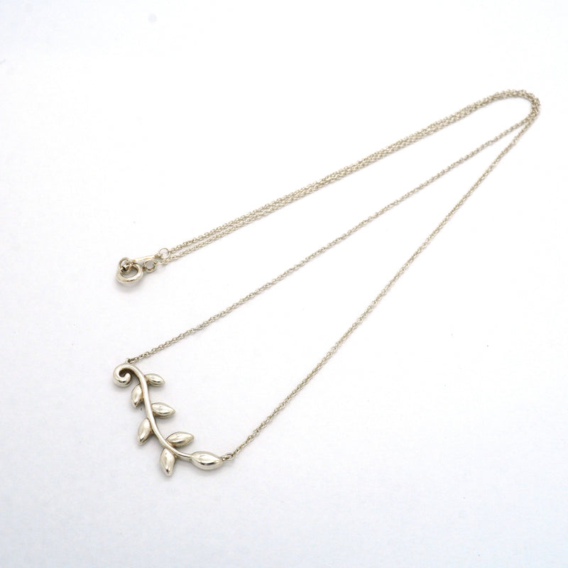 【6jib0648】ティファニー ネックレス オリーブリーフ/ヴァイン シルバー925【中古】レディース