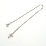 【6jib0650】ティファニー ネックレス スモールクロス 11PD Pt950 プラチナ ダイヤモンド【中古】レディース