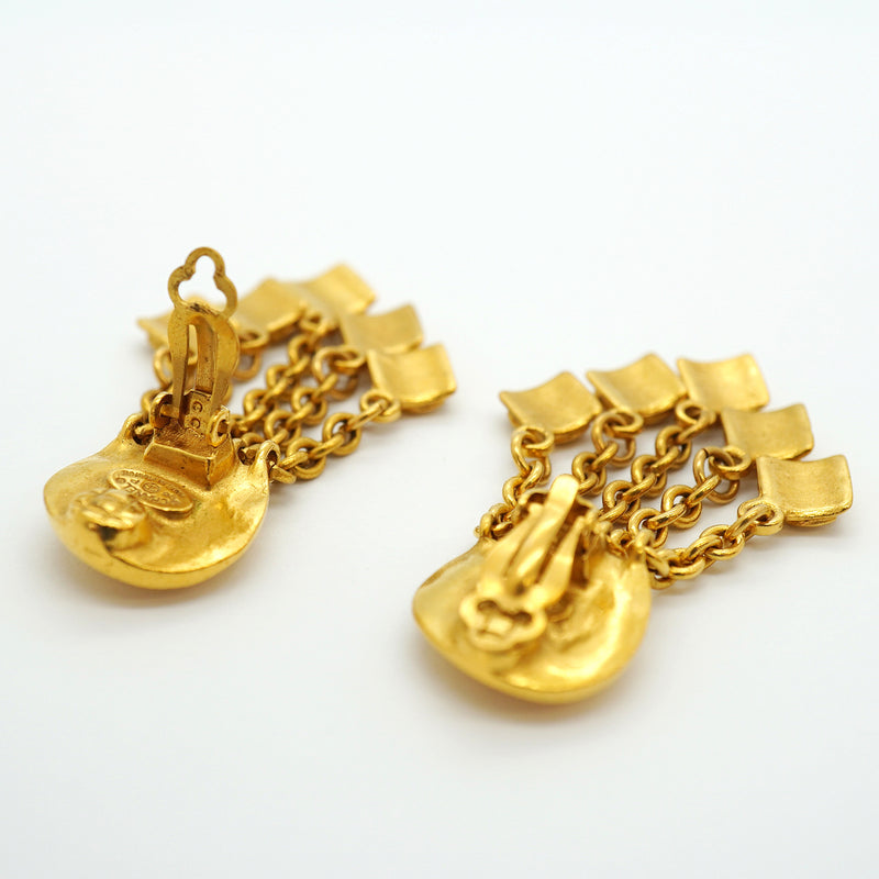 【6jib0651】シャネル イヤリング ヴィンテージ ココマーク GPメッキ ゴールド【中古】レディース