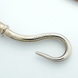 【6jib0653】エルメス ブレスレット ジャンボフック メタル レザー シルバー ブラウン【中古】レディース