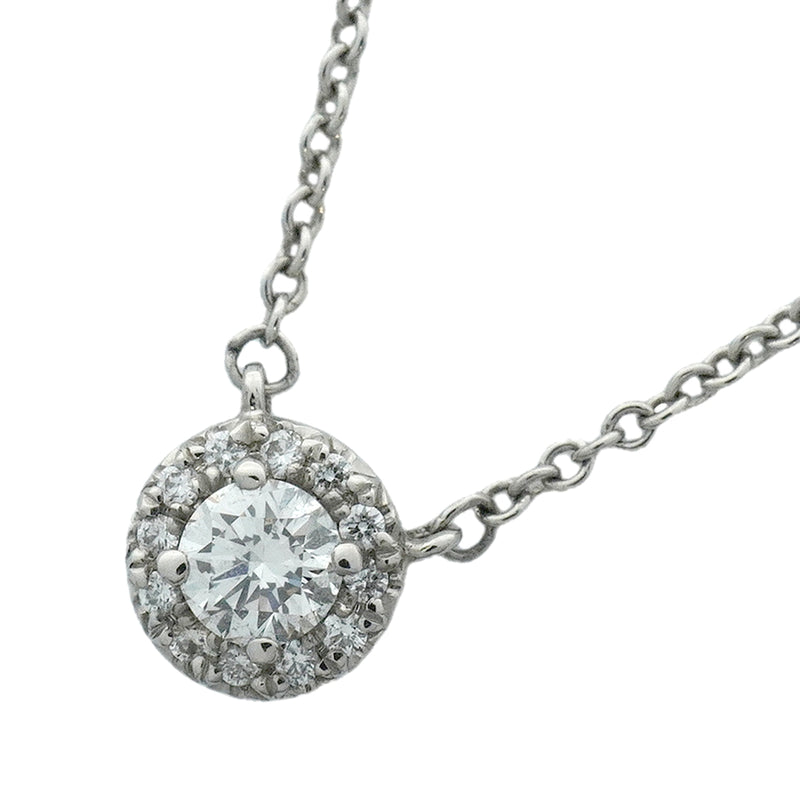 【6jib0654】ティファニー ネックレス ソレスト Pt950 プラチナ ダイヤモンド【中古】レディース