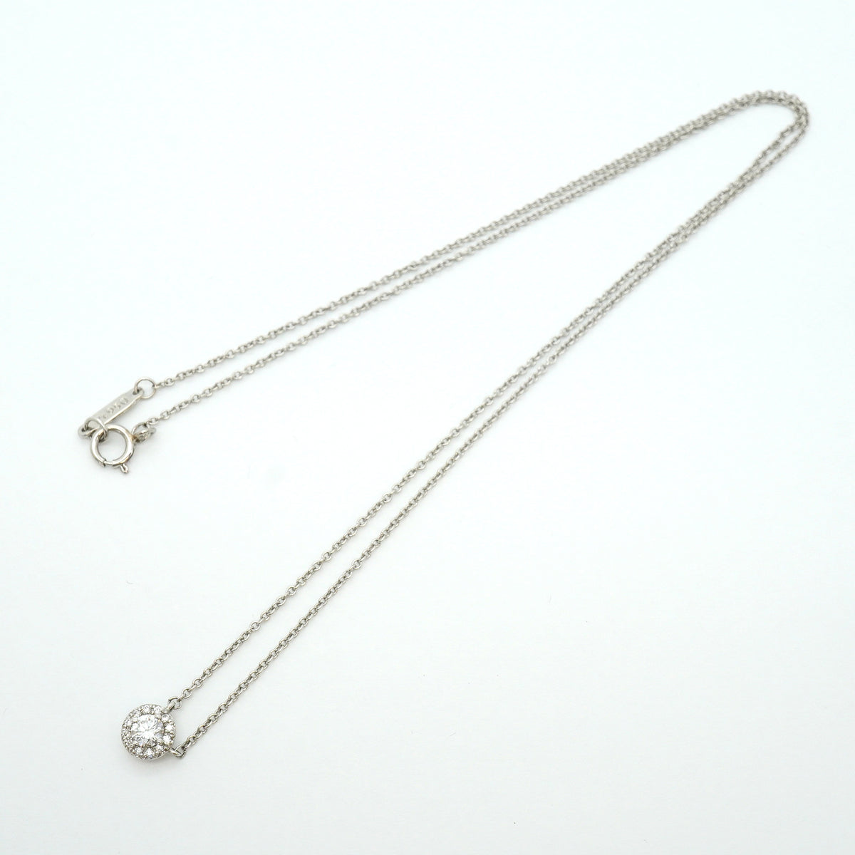 【6jib0654】ティファニー ネックレス ソレスト Pt950 プラチナ ダイヤモンド【中古】レディース