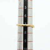 【6jib0660】ティファニー リング カーブドバンド K18YG イエローゴールド 7号【中古】レディース