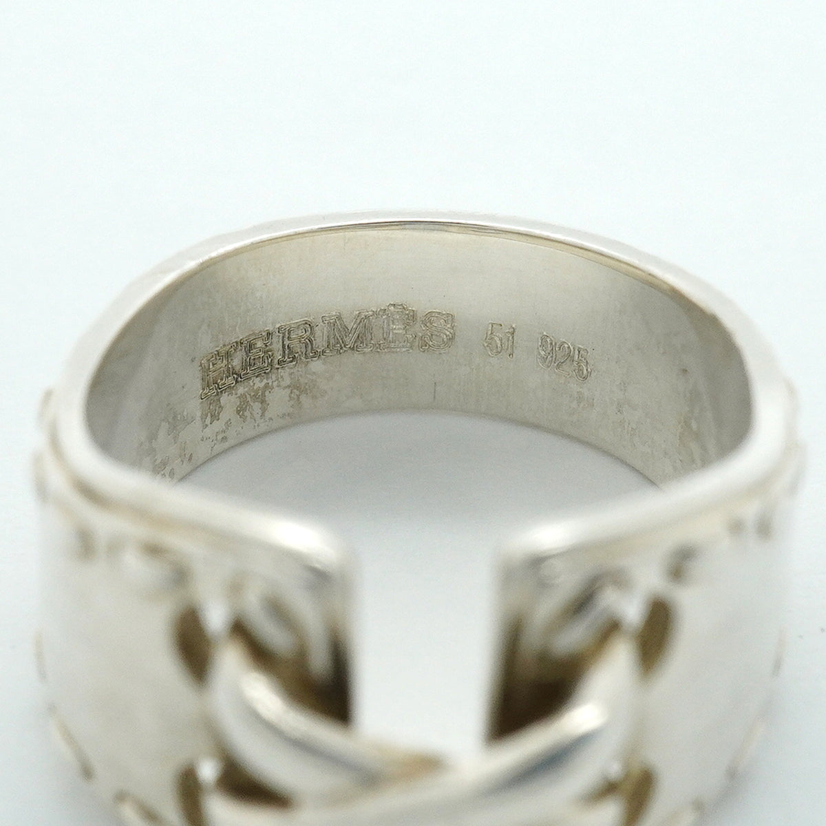 【6jib0662】エルメス リング メキシコ シルバー925 ＃51【中古】レディース