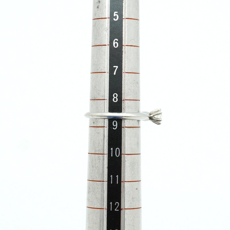 【6jib0666】ティファニー リング ソリティア 1PD Pt950 プラチナ ダイヤモンド 0.23ct 8.5号【中古】レディース
