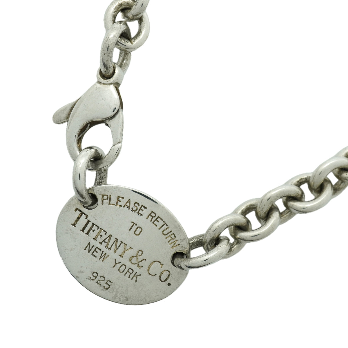 【6jib0669】ティファニー ネックレス リターントゥ オーバル シルバー925【中古】レディース