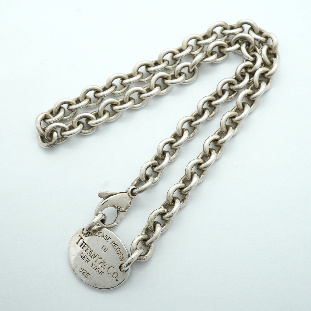 【6jib0669】ティファニー ネックレス リターントゥ オーバル シルバー925【中古】レディース