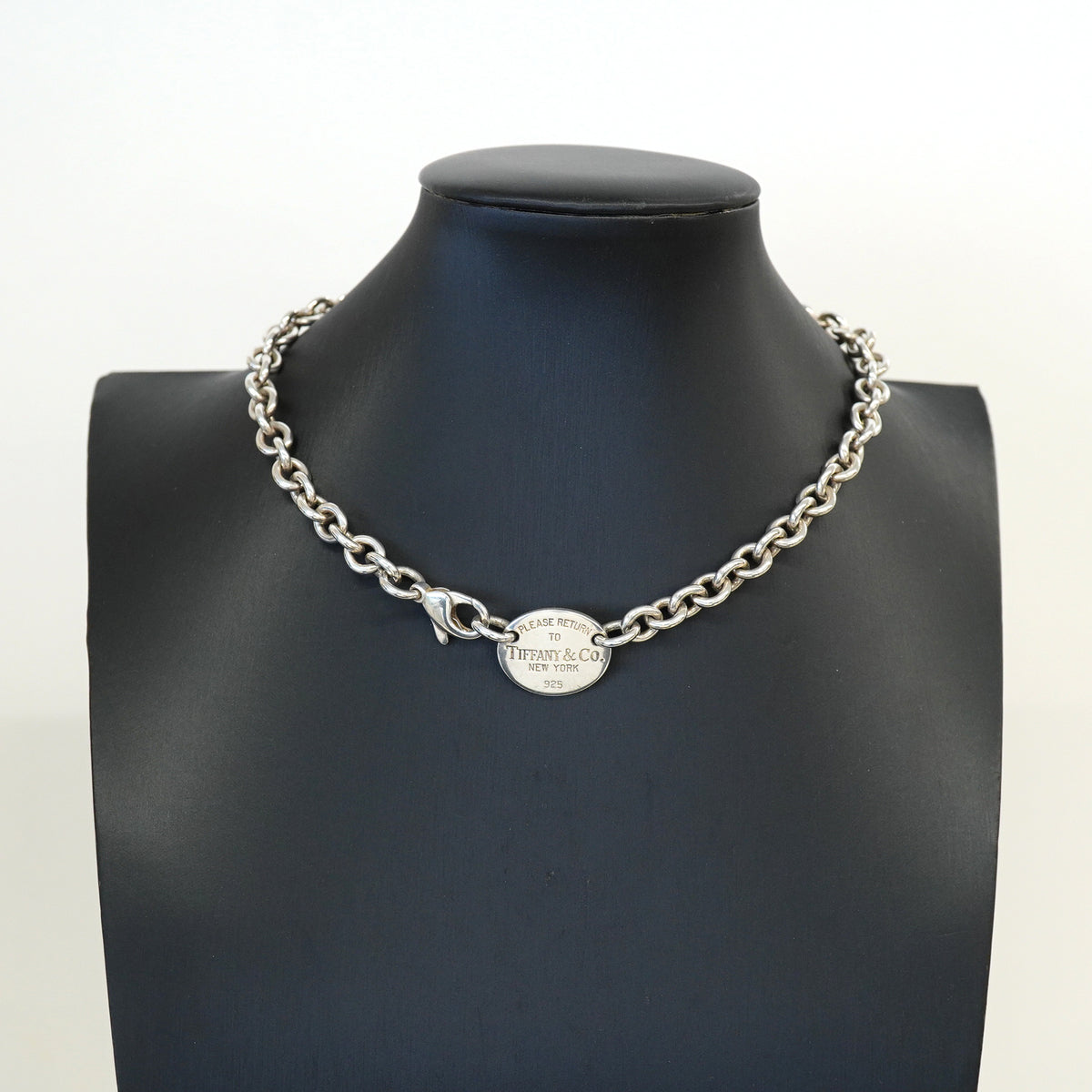 【6jib0669】ティファニー ネックレス リターントゥ オーバル シルバー925【中古】レディース