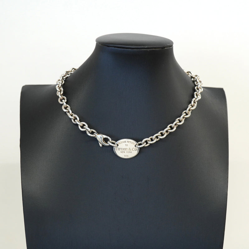 【6jib0669】ティファニー ネックレス リターントゥ オーバル シルバー925【中古】レディース