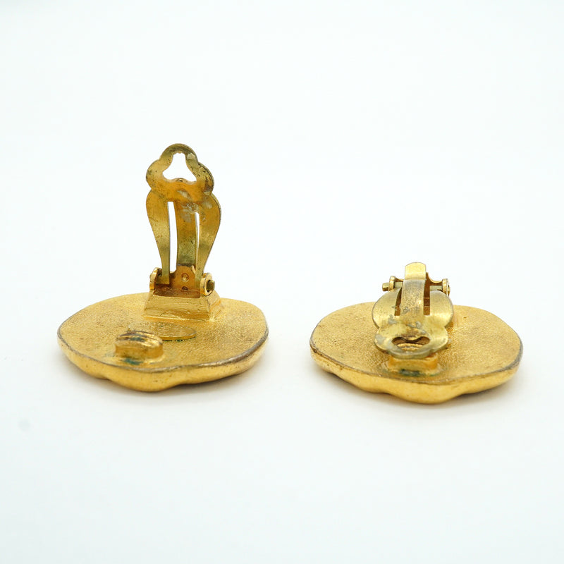 【6jib0675】シャネル イヤリング ヴィンテージ ココマーク GPメッキ ゴールド【中古】レディース