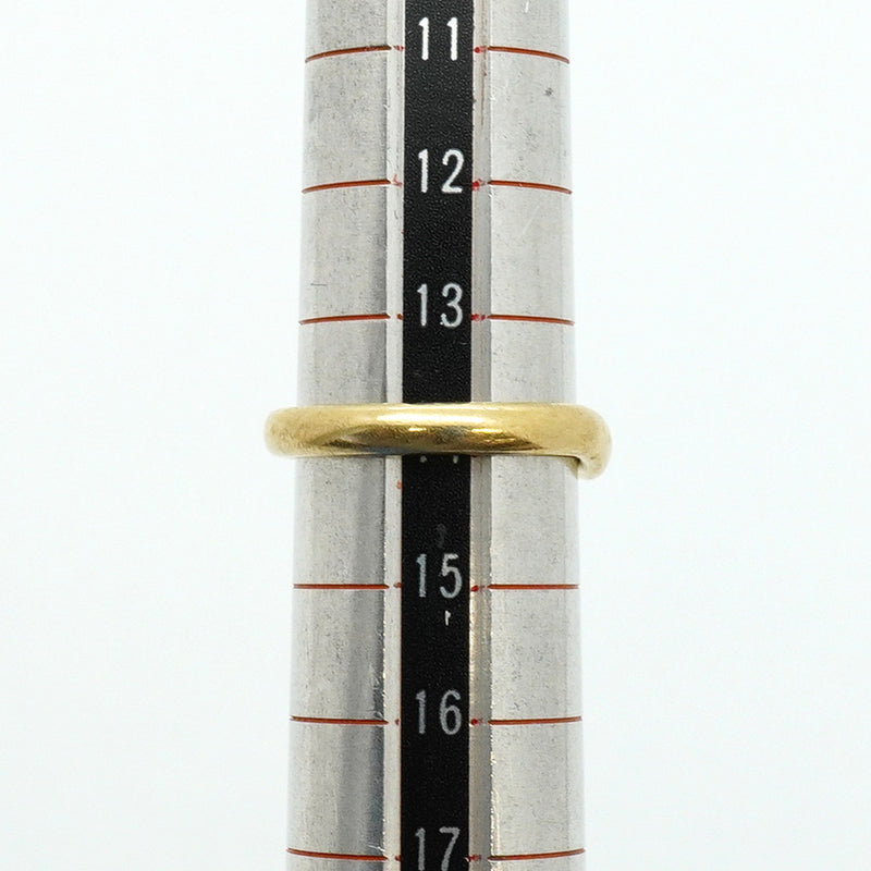 【6jib0680】ティファニー リング カーブドバンド K18YG イエローゴールド 14号【中古】レディース