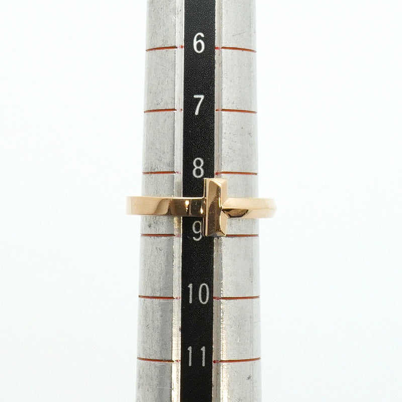 【6jib0681】ティファニー リング Tワン K18PG ピンクゴールド 8.5号【中古】レディース