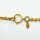 【6jib0693】シャネル ネックレス ヴィンテージ ココマーク 丸型 サークル GPメッキ ゴールド【中古】レディース