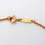 【6jib0695】ティファニー ネックレス ノット K18PG ピンクゴールド ダイヤモンド 0.25ct【中古】レディース
