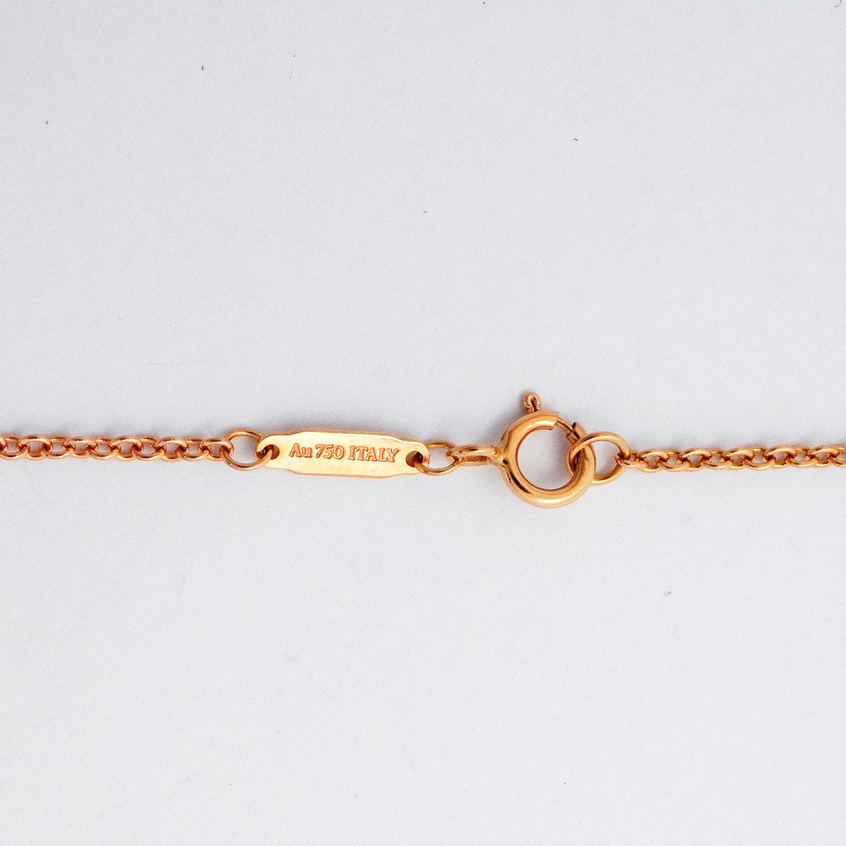 【6jib0695】ティファニー ネックレス ノット K18PG ピンクゴールド ダイヤモンド 0.25ct【中古】レディース