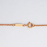 【6jib0695】ティファニー ネックレス ノット K18PG ピンクゴールド ダイヤモンド 0.25ct【中古】レディース