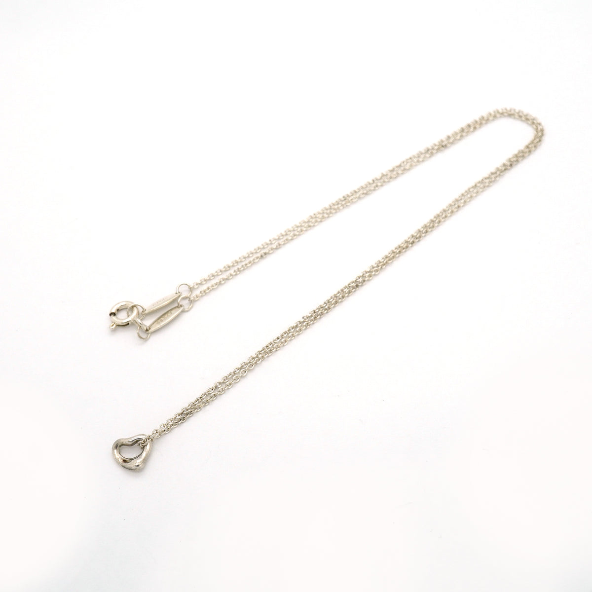 【6jib0698】ティファニー ネックレス オープンハート シルバー925【中古】レディース