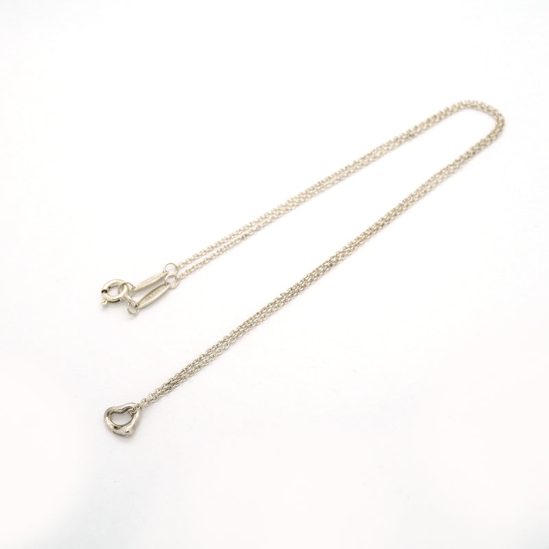 【6jib0698】ティファニー ネックレス オープンハート シルバー925【中古】レディース