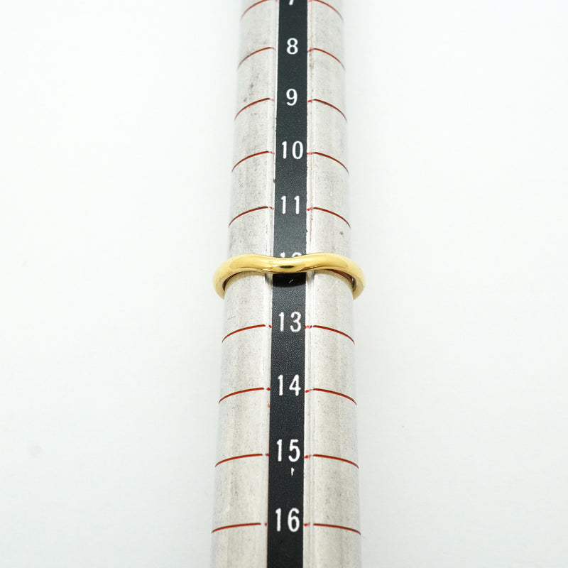 【6jib0700】ティファニー リング カーブドバンド K18YG イエローゴールド 12号【中古】レディース