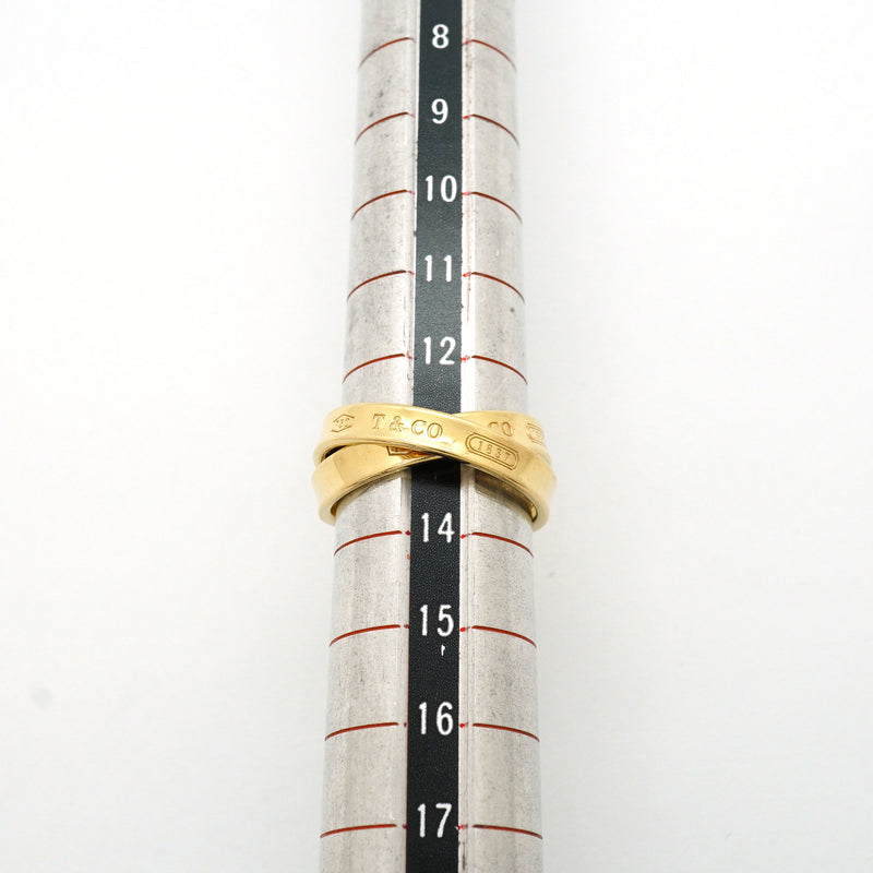 【6jib0701】ティファニー リング 1837/インターロッキング K18YG イエローゴールド 13号【中古】レディース
