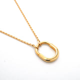 【6jib0702】ティファニー ネックレス ロック スモール K18PG ピンクゴールド ダイヤモンド【中古】レディース