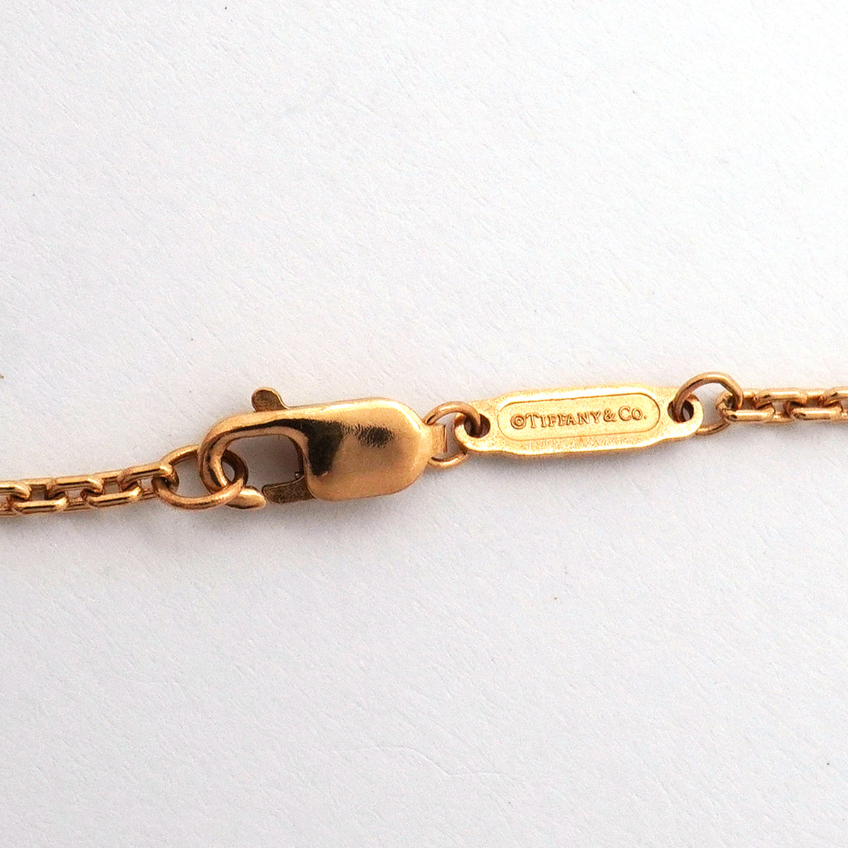 【6jib0702】ティファニー ネックレス ロック スモール K18PG ピンクゴールド ダイヤモンド【中古】レディース