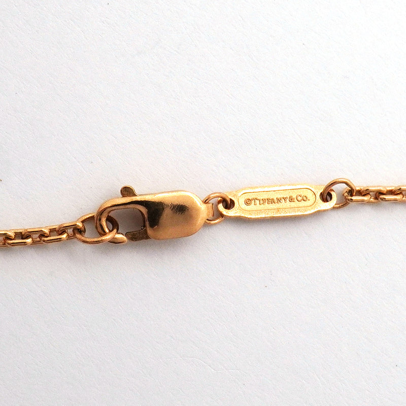 【6jib0702】ティファニー ネックレス ロック スモール K18PG ピンクゴールド ダイヤモンド【中古】レディース