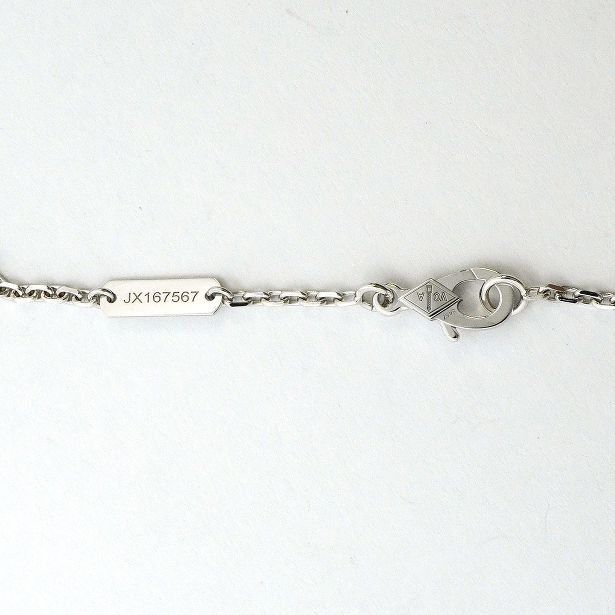 【6jib0703】ヴァンクリーフ＆アーペル ネックレス ドゥ パピヨン K18WG ホワイトゴールド ダイヤモンド【中古】レディース