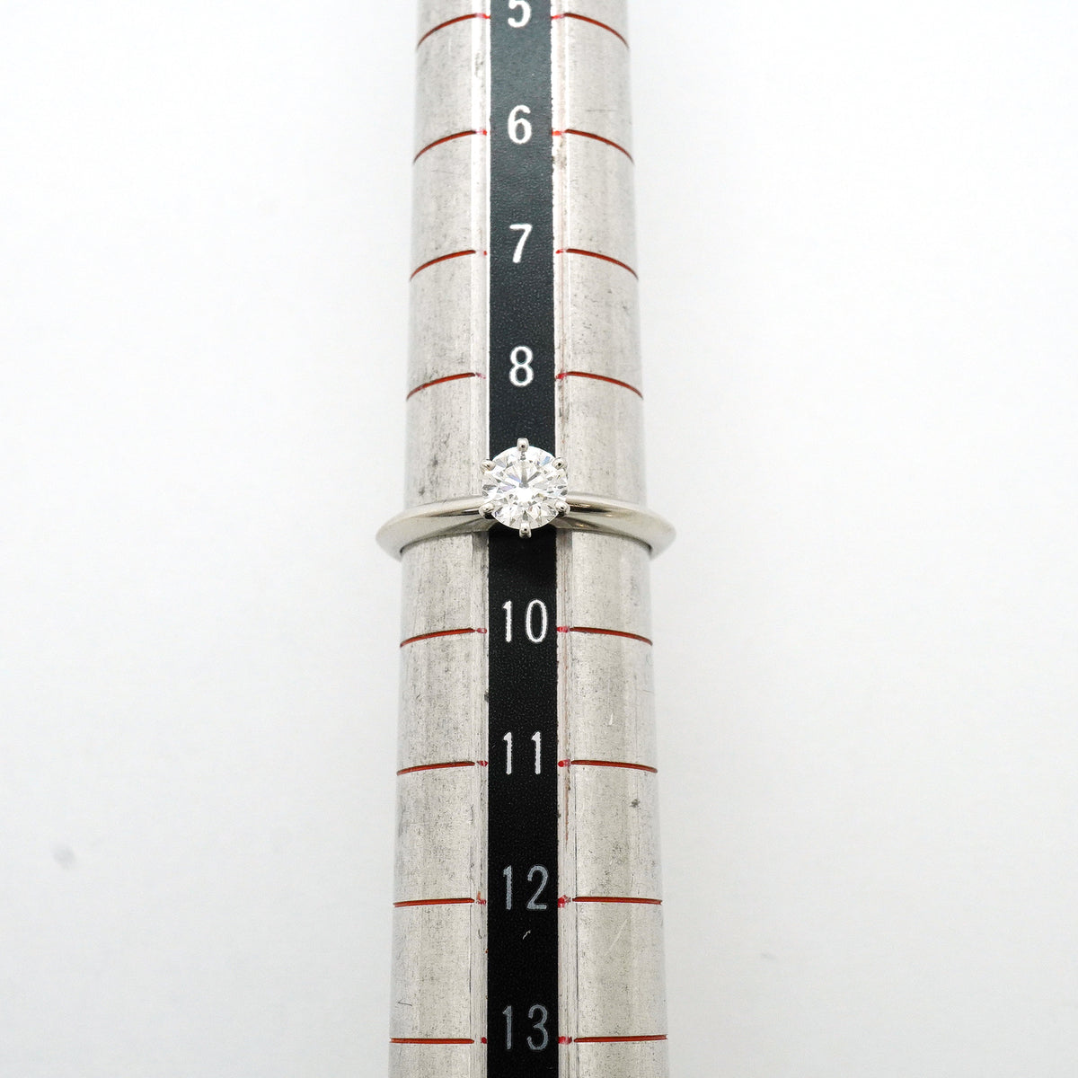 【6jib0704】ティファニー リング ソリティア 1PD Pt950 プラチナ ダイヤモンド 0.46ct 9号【中古】レディース