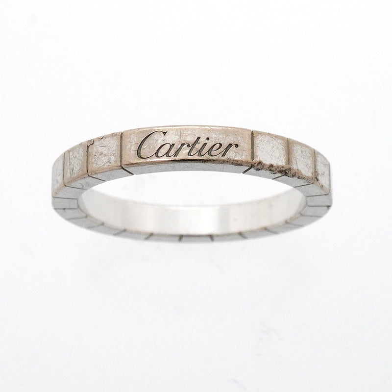 【6jib0706】カルティエ リング ラニエール K18WG ホワイトゴールド ＃59【中古】メンズ