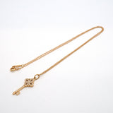 【6jib0708】ティファニー ネックレス ビクトリアキー K18PG ピンクゴールド ダイヤモンド【中古】レディース