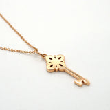 【6jib0708】ティファニー ネックレス ビクトリアキー K18PG ピンクゴールド ダイヤモンド【中古】レディース