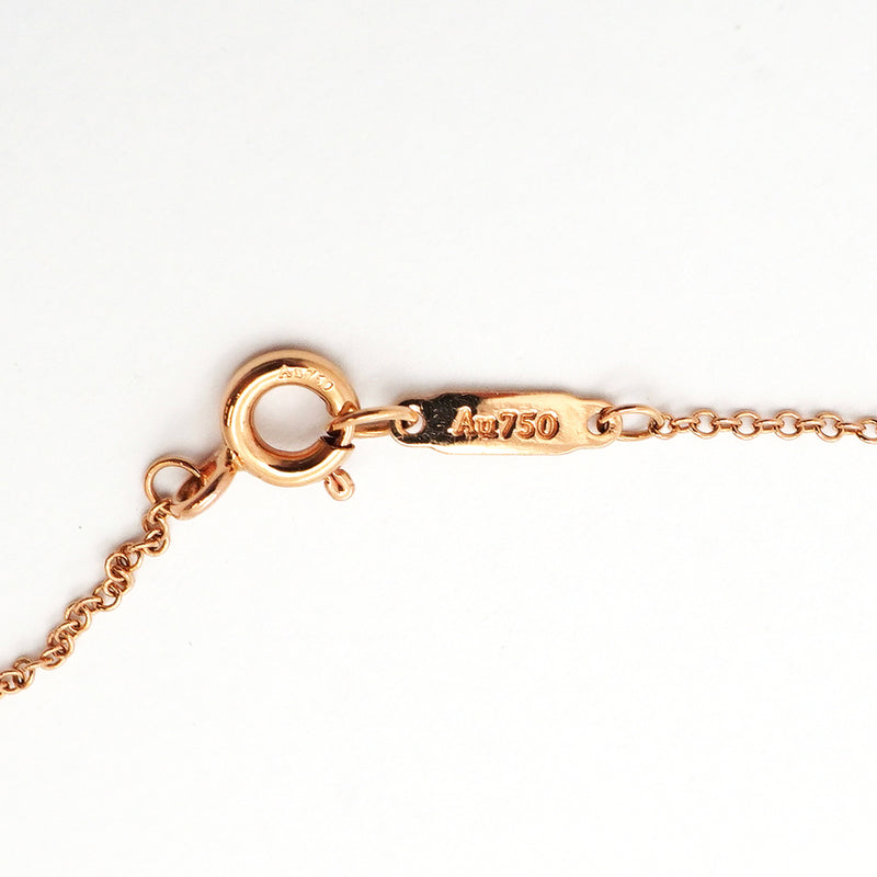 【6jib0708】ティファニー ネックレス ビクトリアキー K18PG ピンクゴールド ダイヤモンド【中古】レディース