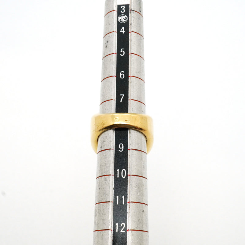 【6jib0710】シャネル リング バロック K18YG イエローゴールド マルチストーン ブルー グリーン オレンジ 8号【中古】レディース
