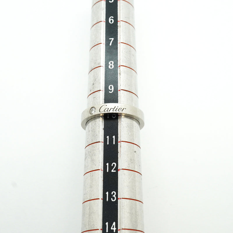 【6jib0712】カルティエ リング Cドゥ 1PD Pt950 プラチナ ダイヤモンド ＃50【中古】レディース
