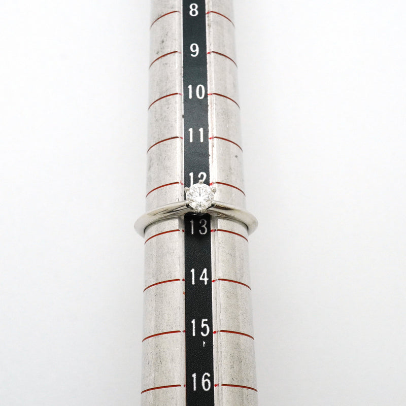 【6jib0724】ティファニー リング ソリティア 1PD Pt950 プラチナ ダイヤモンド 0.29ct 12.5号【中古】レディース