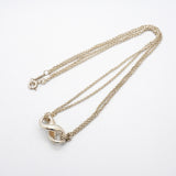 【6jib0725】ティファニー ネックレス インフィニティ ダブルチェーン シルバー925【中古】レディース