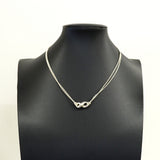 【6jib0725】ティファニー ネックレス インフィニティ ダブルチェーン シルバー925【中古】レディース