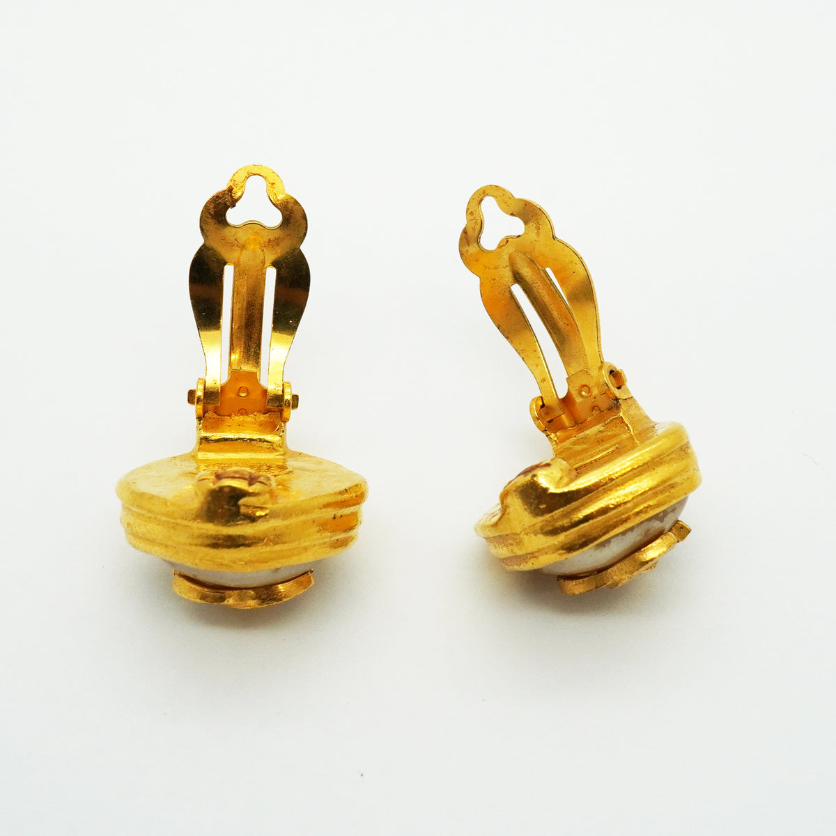 【6jib0729】シャネル イヤリング ヴィンテージ ココマーク GPメッキ フェイクパール ゴールド【中古】レディース