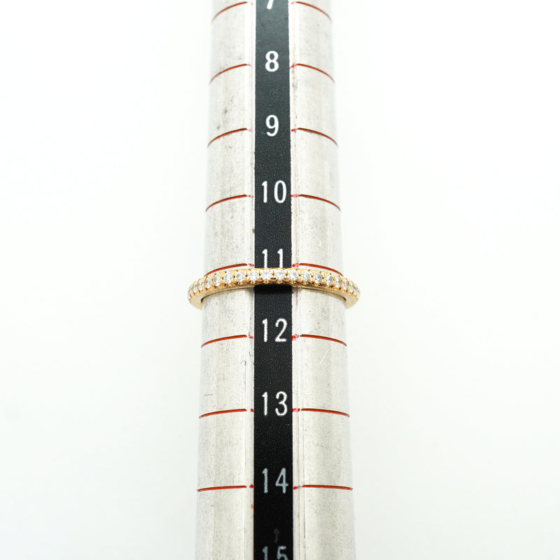 【6jib0730】ティファニー リング ソレスト ハーフエタニティ K18PG ピンクゴールド ダイヤモンド 11号【中古】レディース
